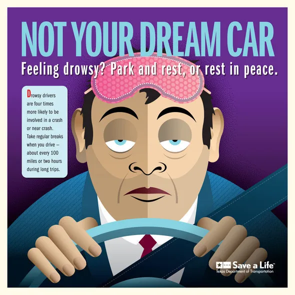 drowsy driving illustration