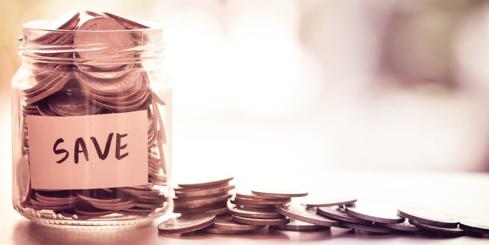 coins in a jar